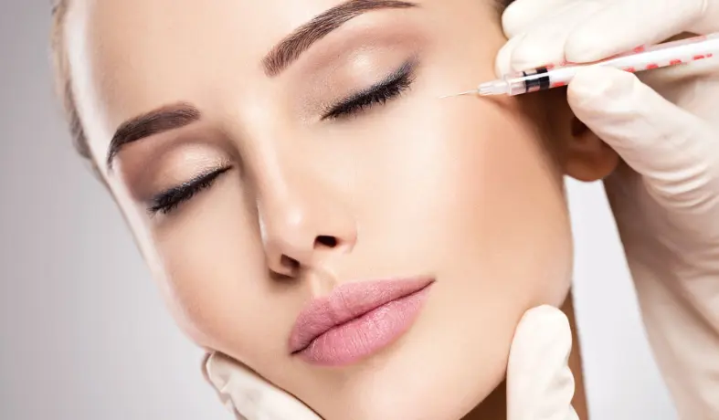 a woman is having mesotherapy for skin in pune